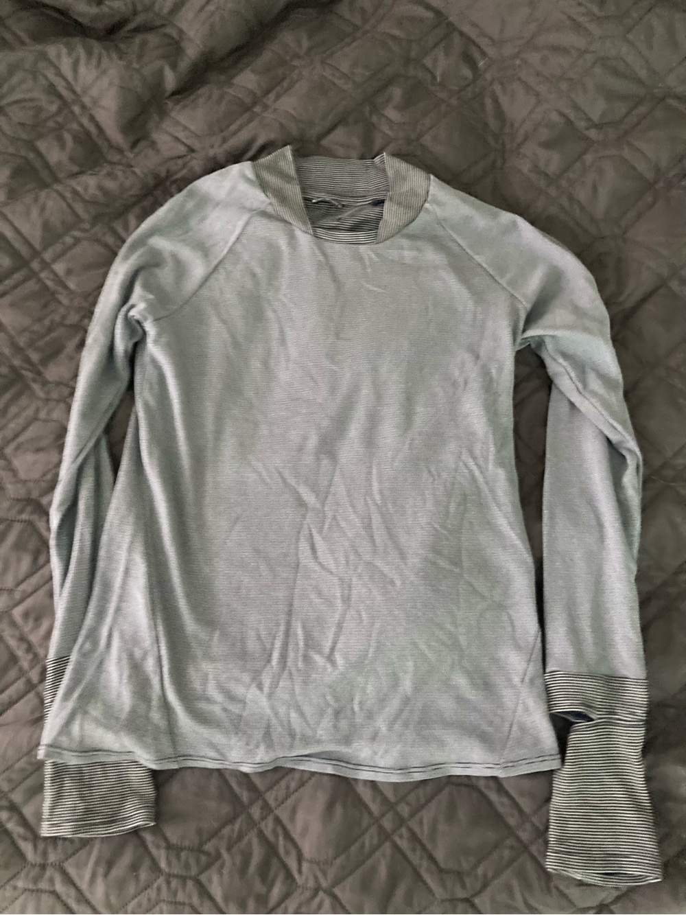 Oiselle Flyout Wool Long Sleeve Dark Blue